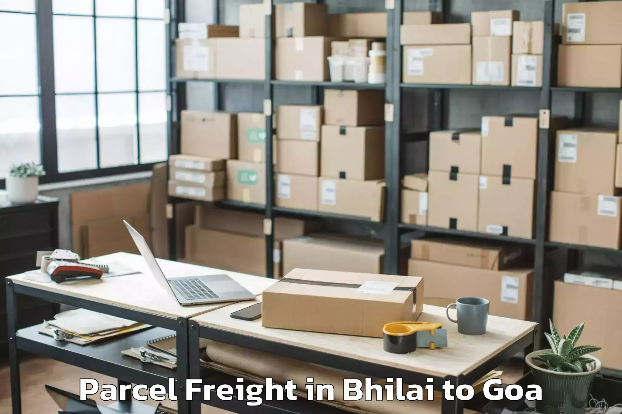 Top Bhilai to Morjim Parcel Freight Available